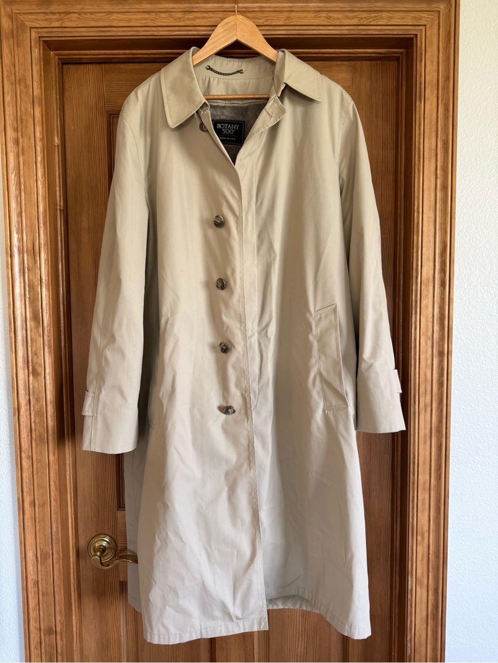 Women's Beige Trench Coat Fur lined